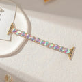 Applicable to Apple Watch Color Shiny Glass Crystal Elastic Strap Apple Watch Cross-border Hot Sale Strap Qme color 42smallDial forS10