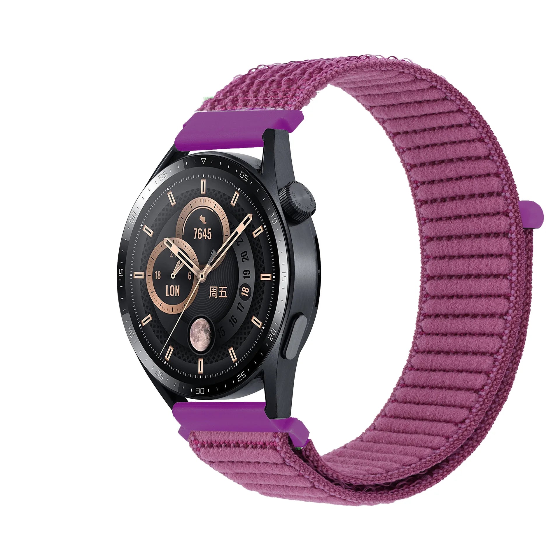 A The new Velcro breathable Unisex Replacement unisex nylon strap For Samsung Garmin and Huawei watches Qme dragon FC 20mm