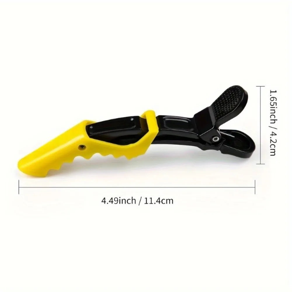 10pcs Women's Hair Clip - Wide Teeth and Double Hinge Design - Crocodile Shaped Split Clip Professional Hair Salon Quality Qme