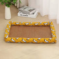 Dog And Cat Ice Cushion Summer Small And Medium Cat Sofa Cool Wear Pads Pet Bed Comfortable Wear-Resistant Pads Pet Supplies Qme yellow 90X70cm