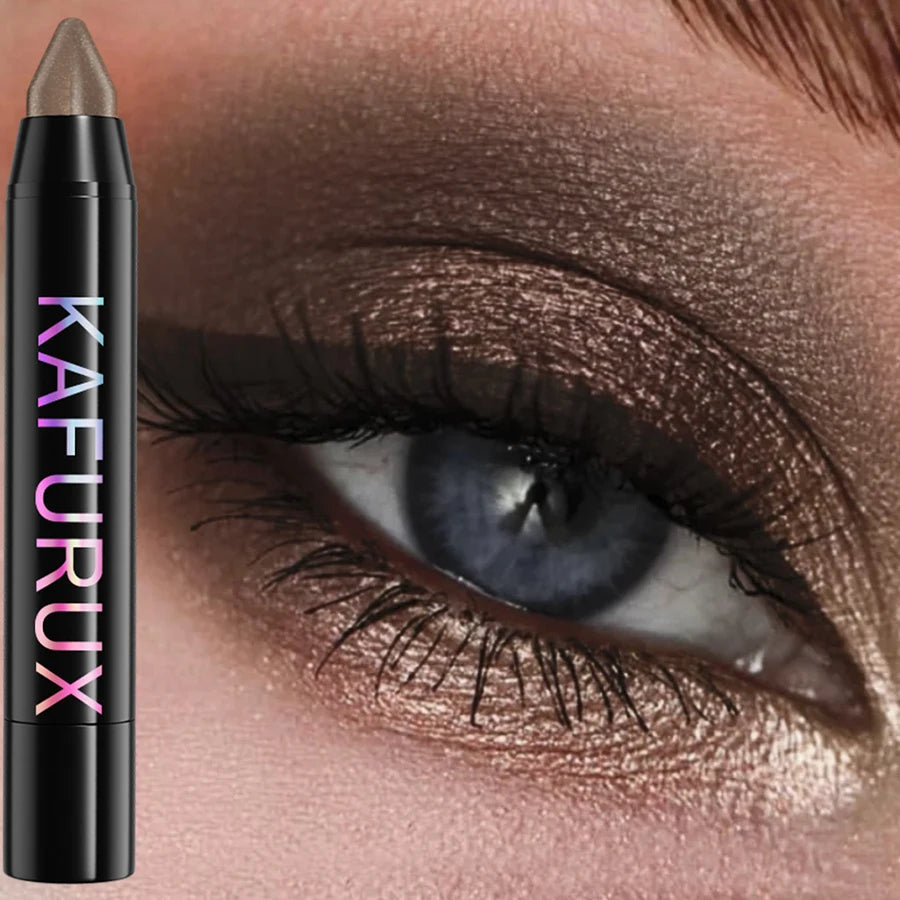 24 Colors Pearlescent Glitter Eyeshadow Eyeliner Pencil Waterproof Qme 08