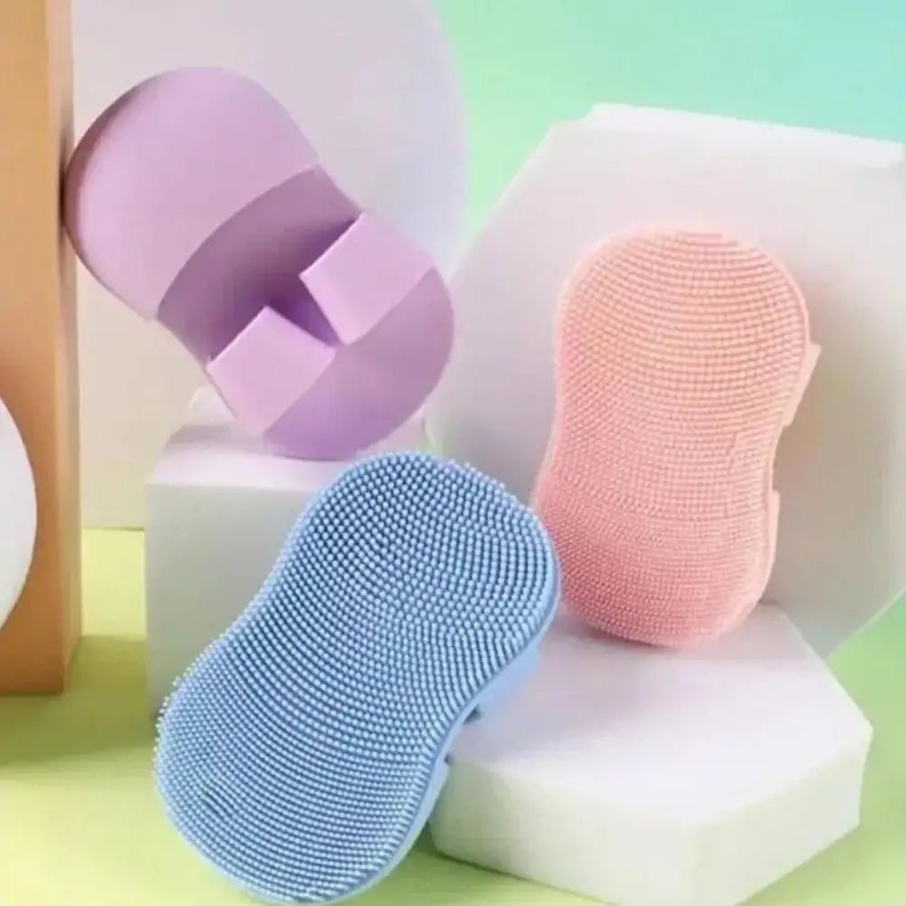 Face Scrubber Mini Facial Brush Silicone Wash Exfoliator Finger Glove Pads Handheld Cleansing Brushes Tool Skin Care Deep Clean Qme