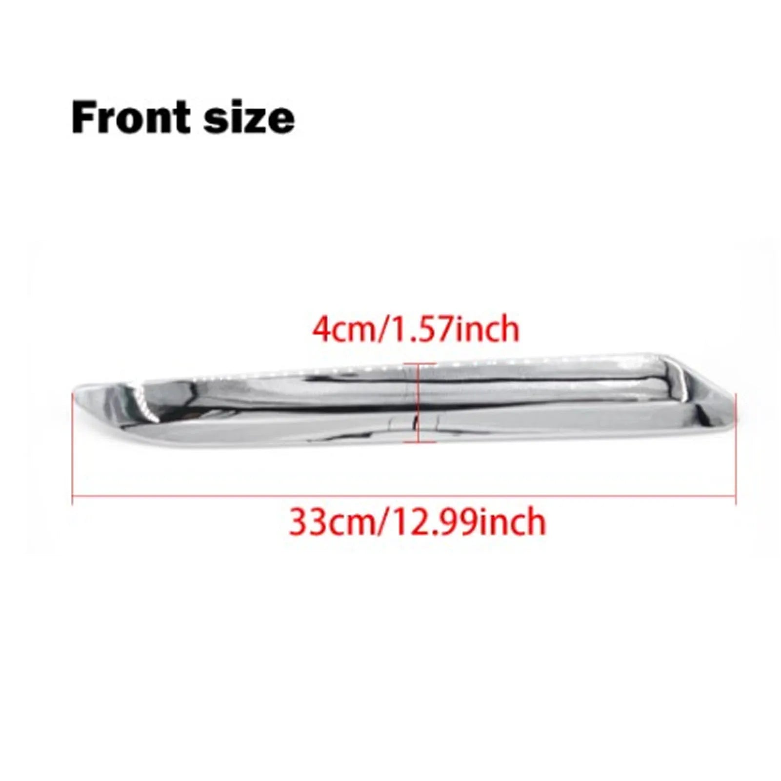 1Pair Front Bumper Chrome Silver Trim 7810G3 Left & Right for Citroen C5 X7 2007-2015 Anti-Scratch Bumper Strip Car Exterior Qme