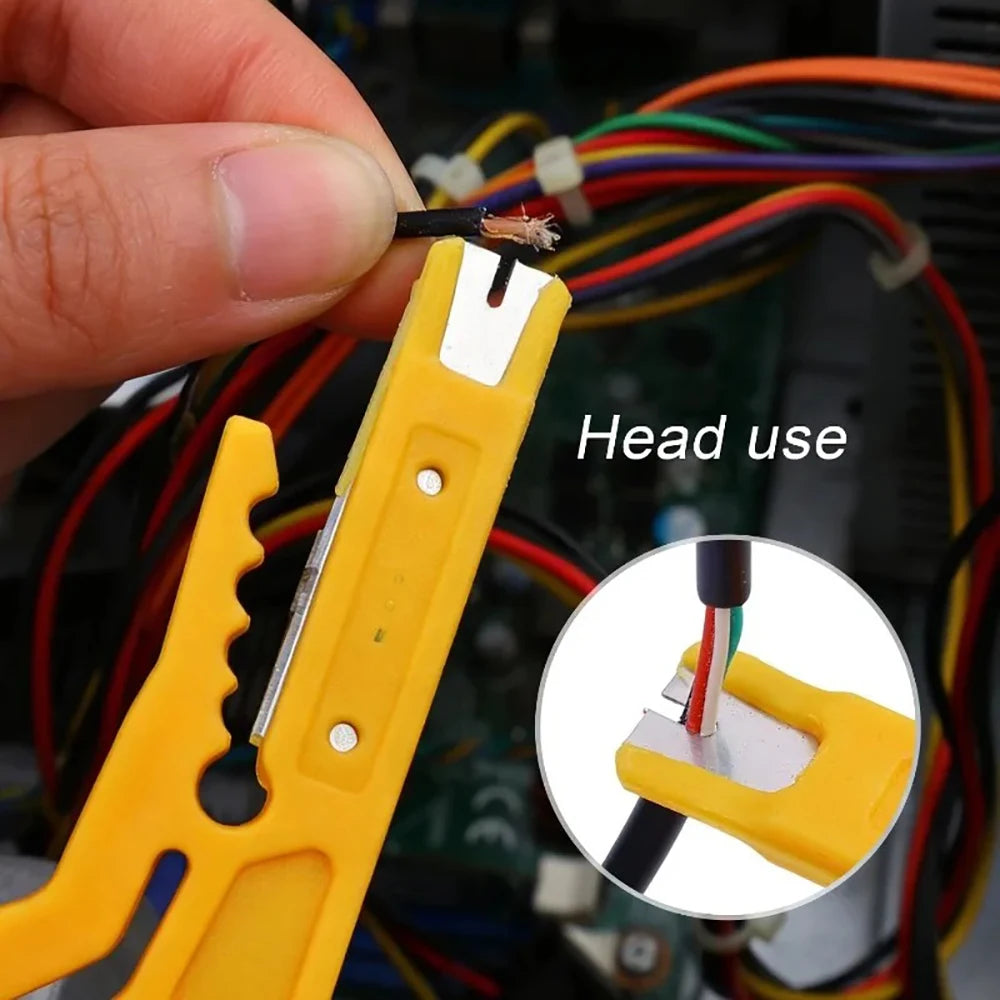 1PC Wire Stripper Knife Crimper Pliers Crimping Tool Cable Stripping Wire Cutter Multi Tools Cut Line Multifunctional Hand Tools Qme