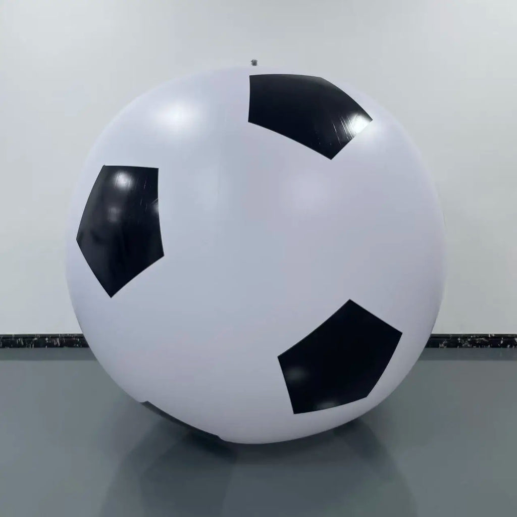 Inflatable Large Soccer Ball for Beach Outdoor School Play Parent-Child Game Eco-friendly Thickened PVC Colorful Ball Qme 80cm