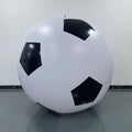 Inflatable Large Soccer Ball for Beach Outdoor School Play Parent-Child Game Eco-friendly Thickened PVC Colorful Ball Qme 80cm