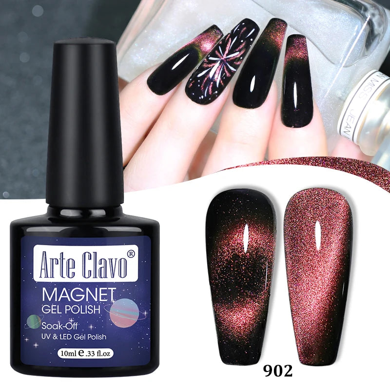 Arte Clavo Shining Transparent Cat Eye Magnetic Gel Unicorn Auroras Qme 902