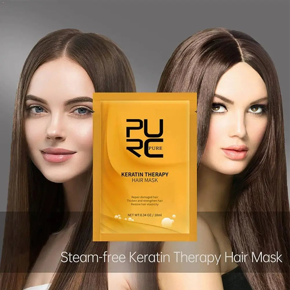 Brazilian Keratin Hair Treatment For Curly Damaged Hair Straightening Smoothing Scalp Treatment Purifying Shampoo Hair Care Qme