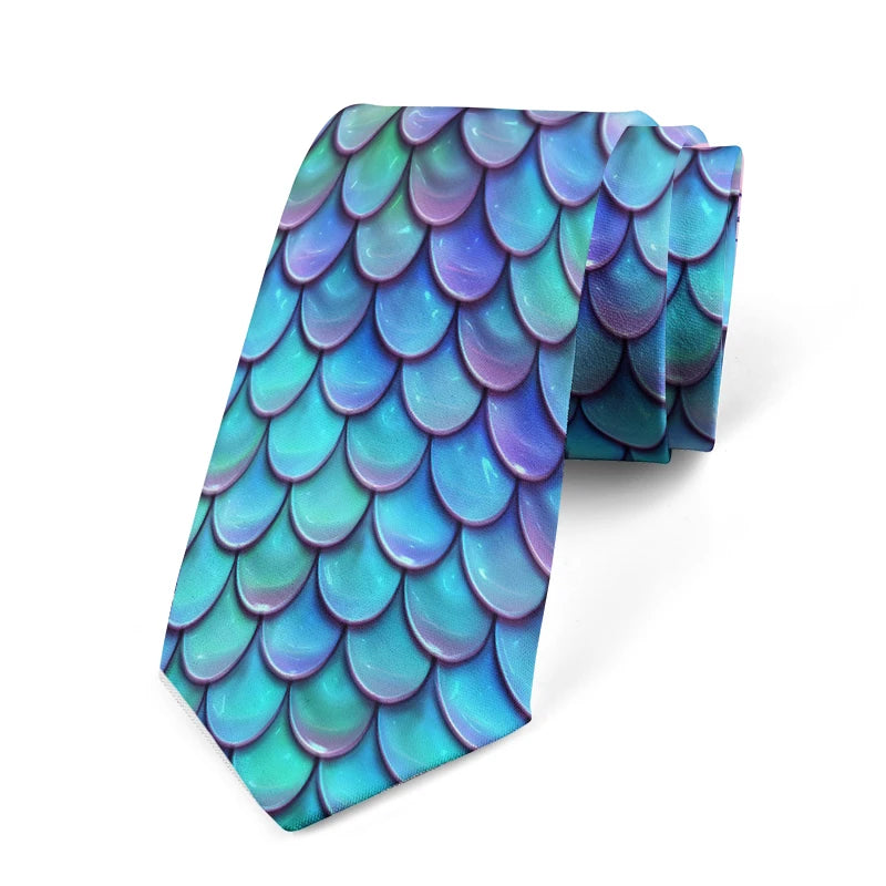 Funny Cartoon Dog Sunflower Print Tie Fashion Casual Polyester Men's Qme style9