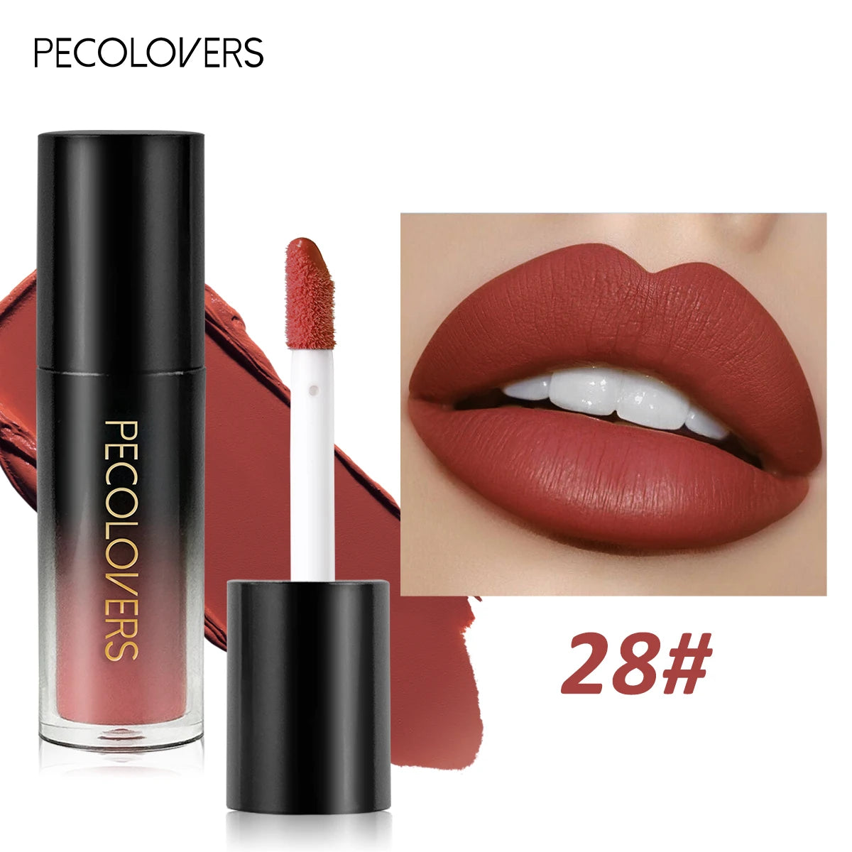 Multiple Colors Matte Velvet Lip Gloss Waterproof Long-lasting Qme 28