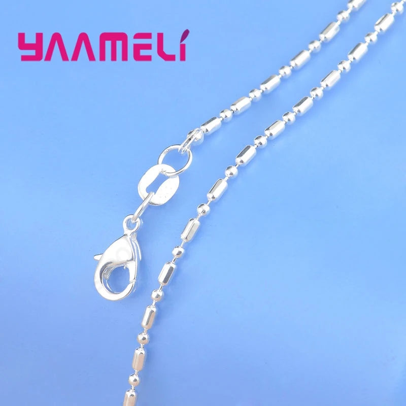 Big Sale Sample Order 20Pcs Mix 20 Styles 18" Genuine 925 Sterling Silver Color Link Necklace Set Chains+Lobster Clasps Qme
