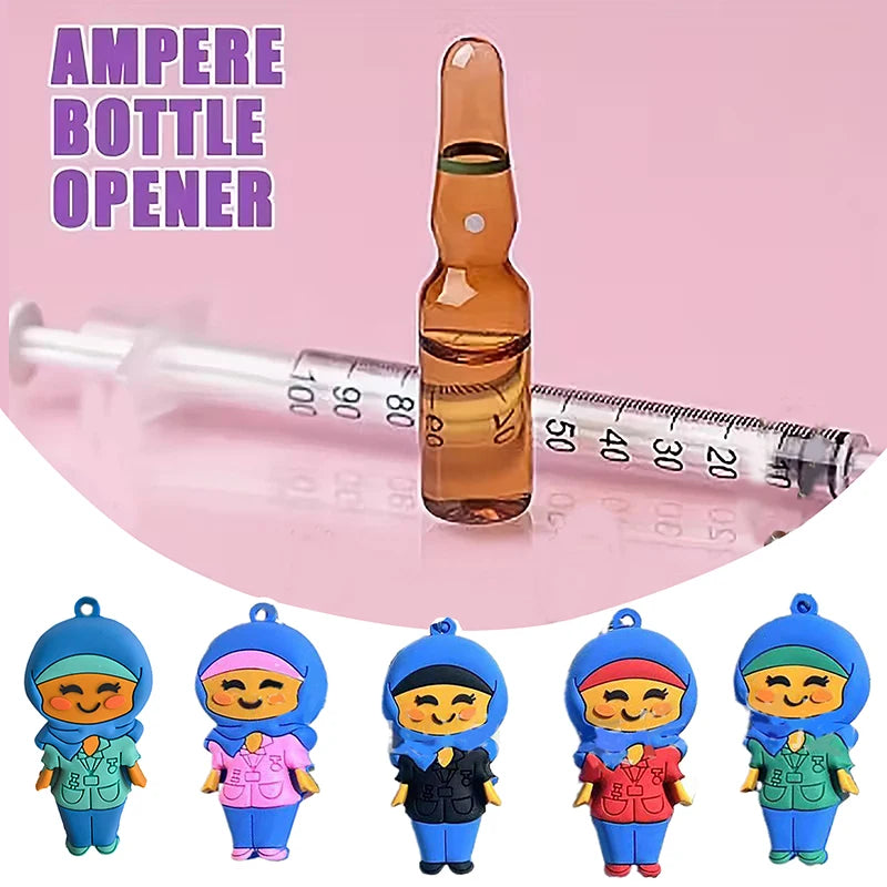 Cute Cartoon-shaped Medical Bottle Opener Multifunctional Rubber Qme