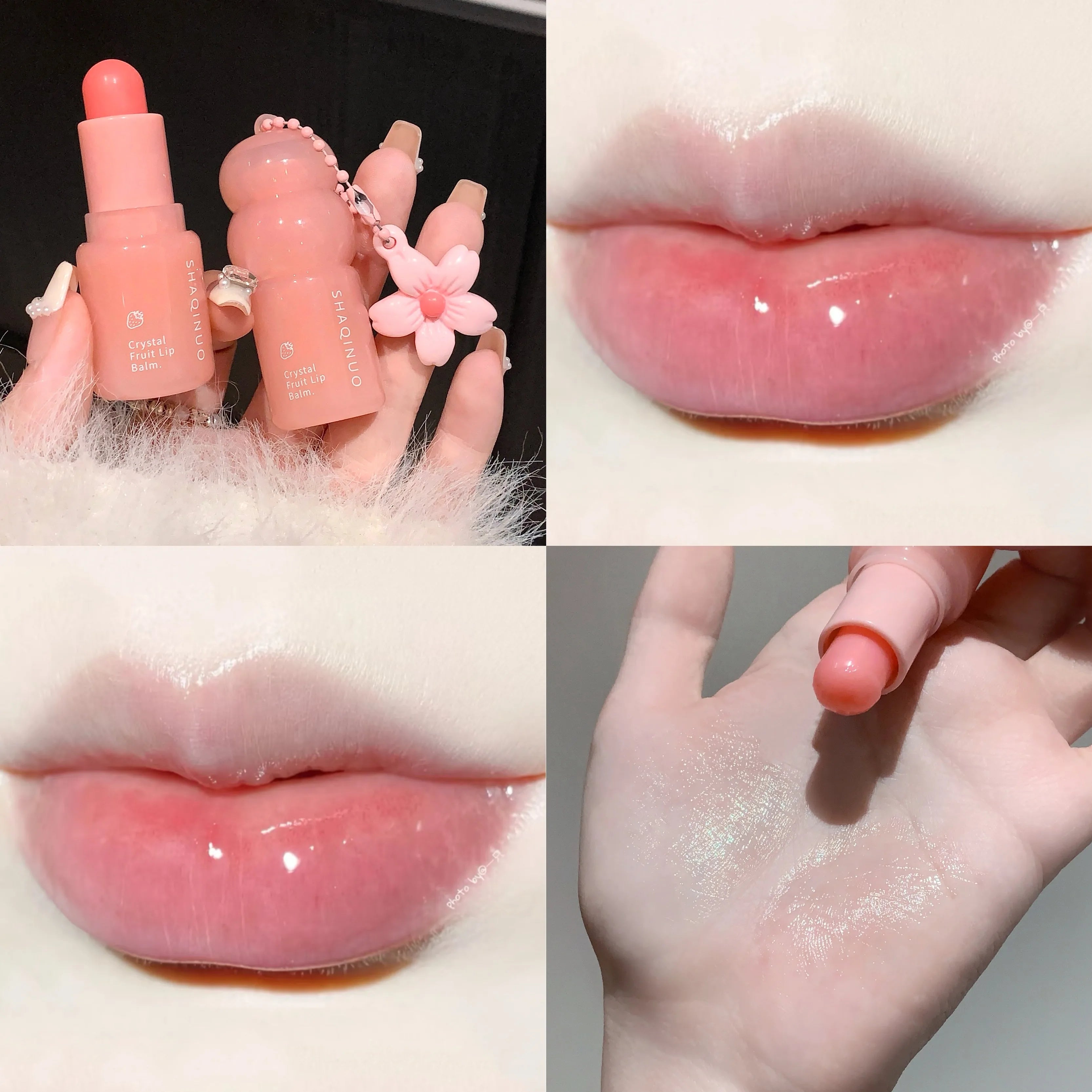 Hydrating Fruit Lip Balm Pendant Tinted Moisturizing Care Fall Winter Qme S9052-03