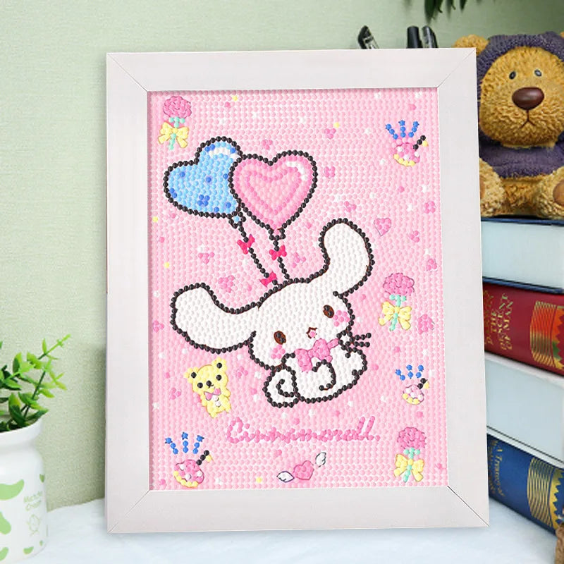 Hello Kitty Kuromi Diamond Painting DIY Craft Frame Cartoon Students