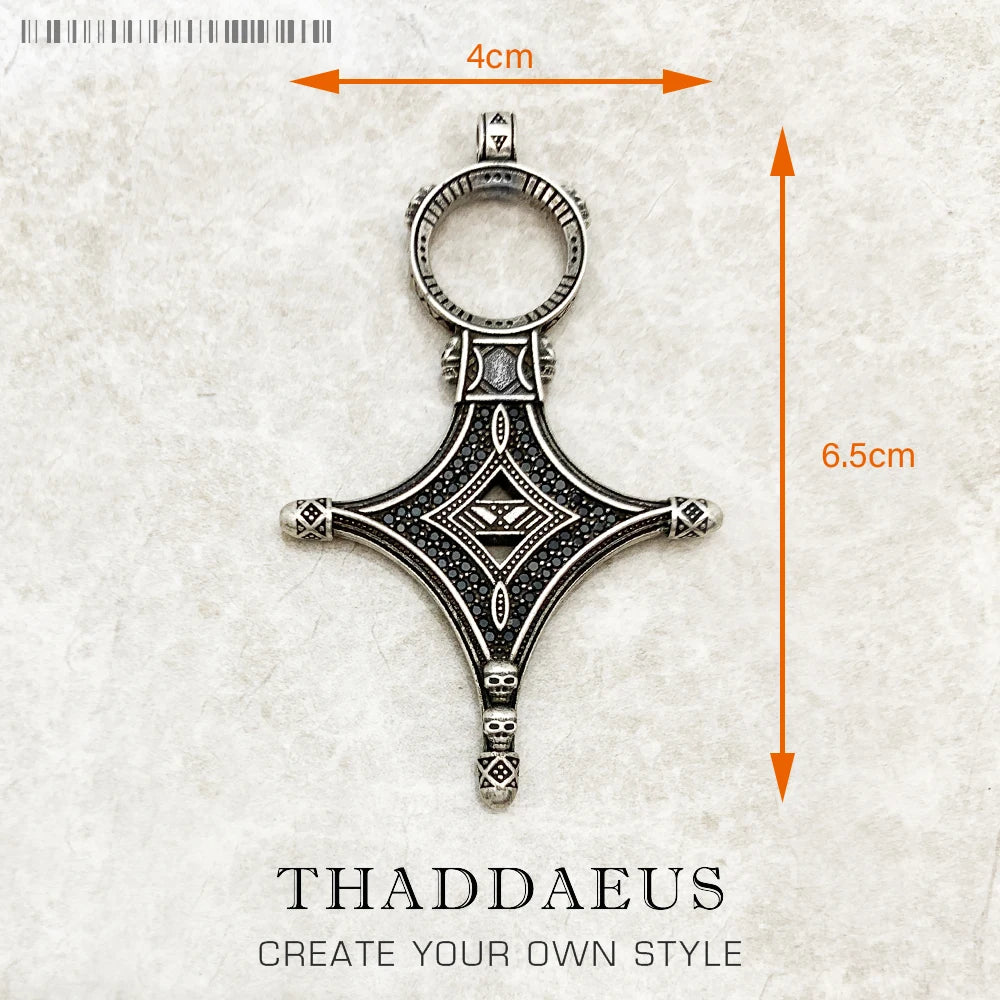 Pendant Majestic Cross & Crown Jewelry Europe 925 Sterling Silver Symbolism Promises Shield And Certaint Gift For Woman Men Qme 11
