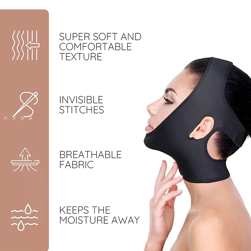 Face Lift Up Mask Cheek Chin Neck Slimming Thin Belt Strap Beauty Qme