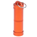 Outdoor EDC Survival Pill Box Tank Case Mini Waterproof Capsule Seal Qme Orange