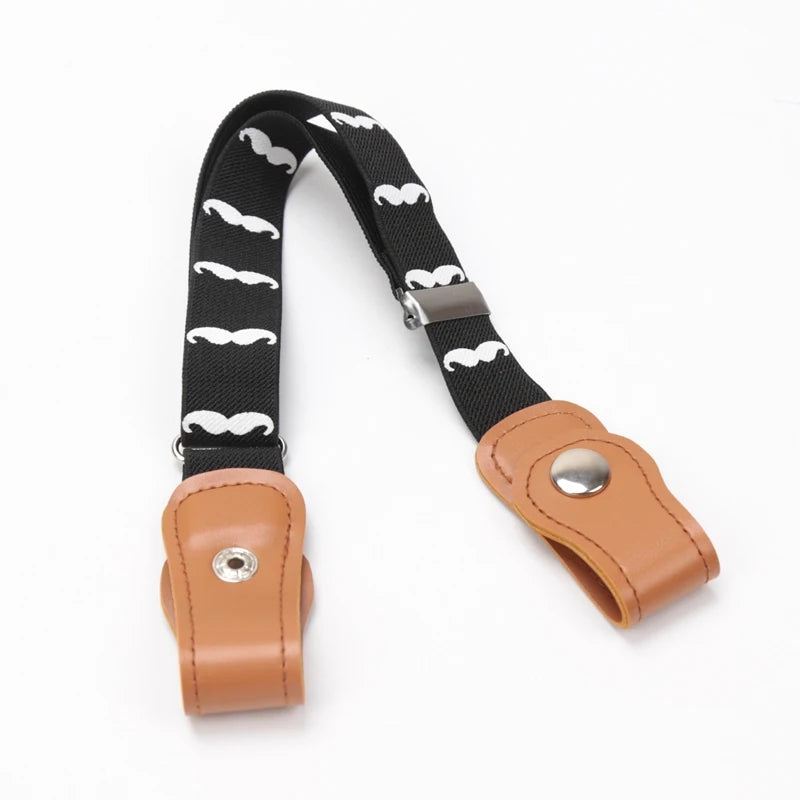 New Child Kids Buckle-Free Elastic Belt No Buckle Stretch Belt for Boys Girls Adjustable Children for Jeans Pants Lazy Belts Qme A5 40-65cm China Mainland