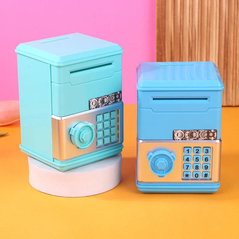 ATM Mini Cash Saving Money Box Password Children's Piggy Bank Qme
