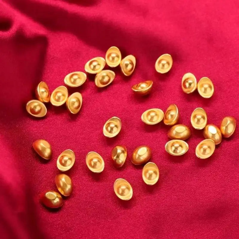 100/200PCS Gold Mini Gold Dollars Attract Wealth Luck Charms Miniature Gold Ingots Handicrafts Props DIY Qme