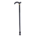 Adjustable Walking Stick 2 Section Stable Anti-skid Crutch Old Man Qme Black