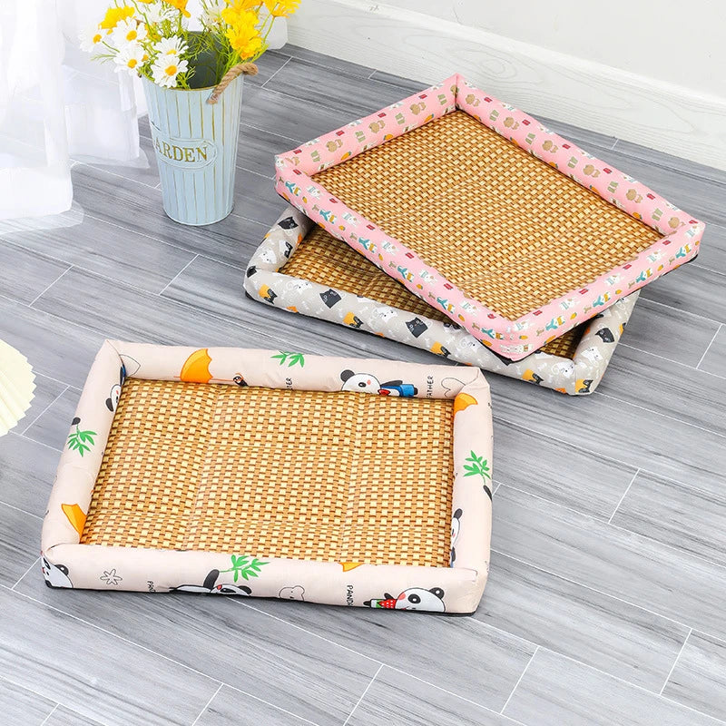Dog And Cat Ice Cushion Summer Small And Medium Cat Sofa Cool Wear Pads Pet Bed Comfortable Wear-Resistant Pads Pet Supplies Qme