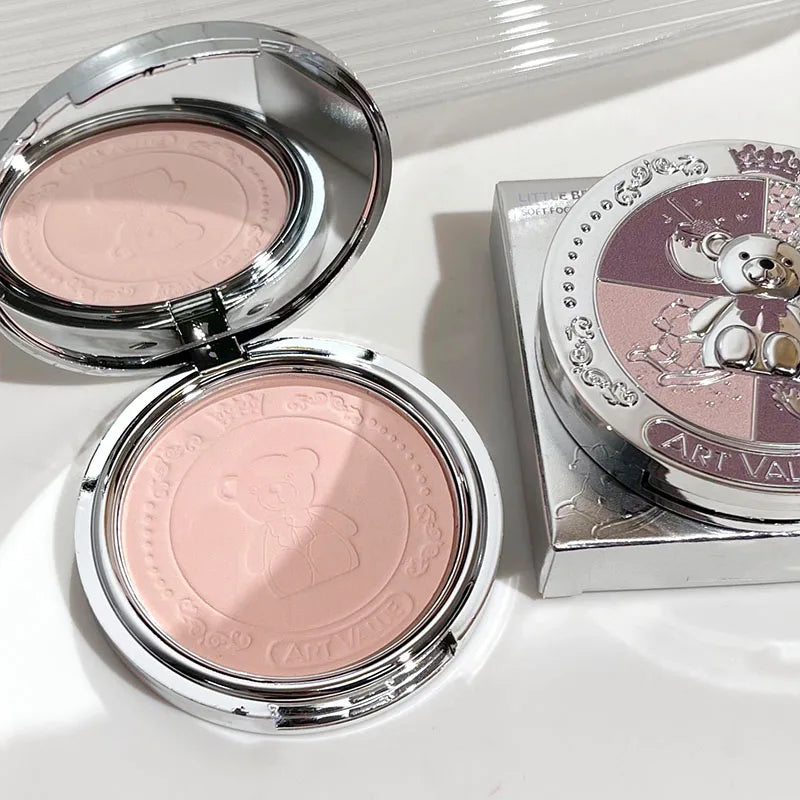 Art Value Bear Knight Soft Focus Pressed Powder Matte Natural Makeup Qme NO.A44-2