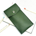 PU Leather Pencil Case Storage Bag Student Glasses Portable Qme A7