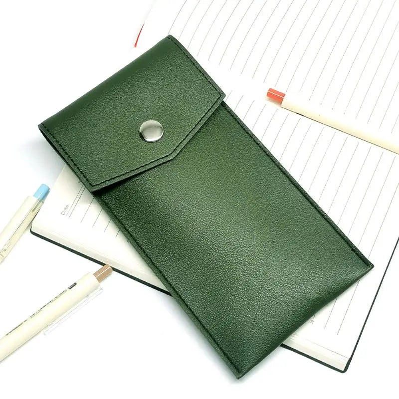 PU Leather Pencil Case Storage Bag Student Glasses Portable Qme A7