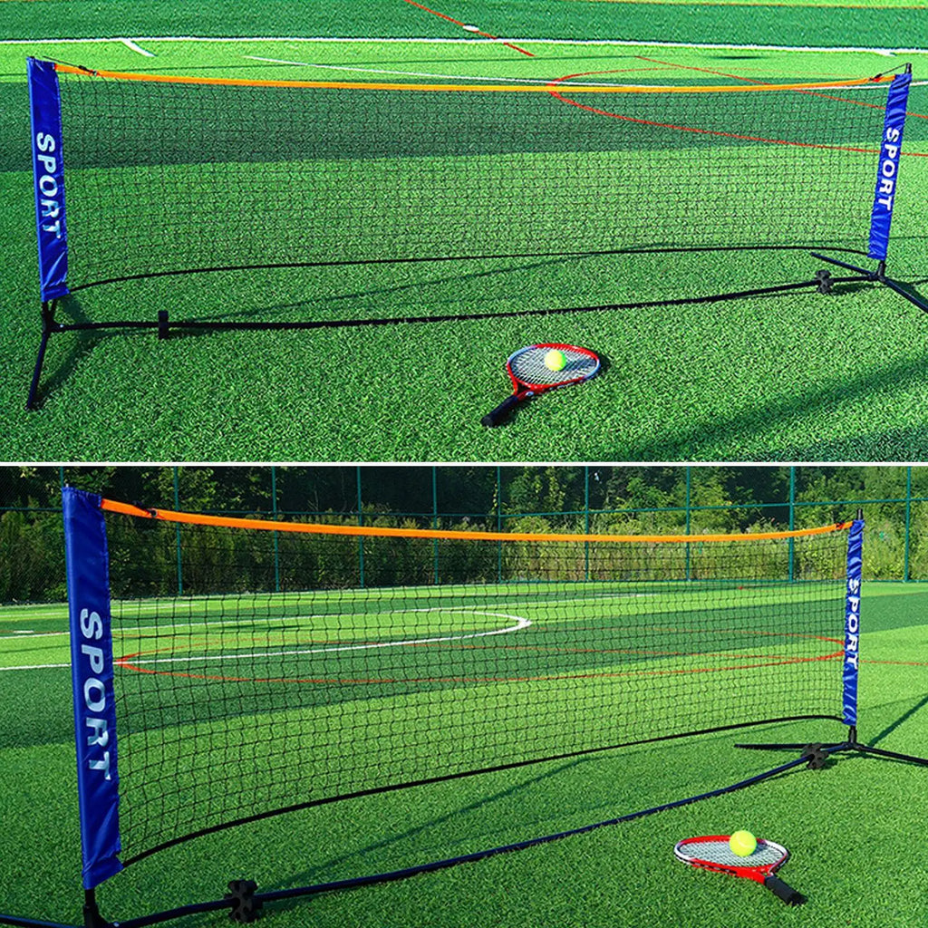 Badminton Net Height Adjustable Kids Volleyball Mesh Training Qme