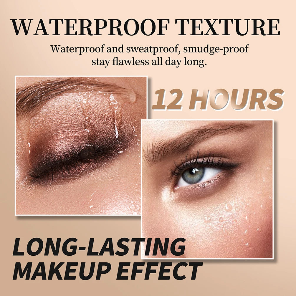 QIBEST Glitter Eyeshadow Pencil Lasting Eye Shadow Eyeliner Makeup Pearly Shimmer Highlighter Charming Eye Cosmetics Shadow Qme