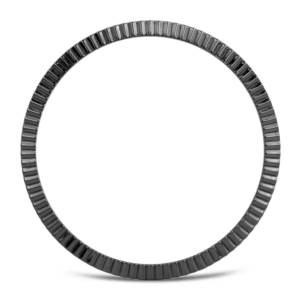 Metal Bezel for Samsung Galaxy Watch7 6 5 4 Classic 43mm 47mm 42mm 46mm 40mm 44mm Cover Ring Bumper Adhesive Case Watch3 41/45mm Qme Black Wave Watch4 Classic 42mm