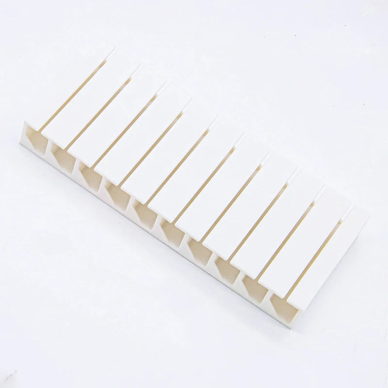 10 Grids Nail Art Sticker Organizer Storage Box Transfer Paper Qme milky white