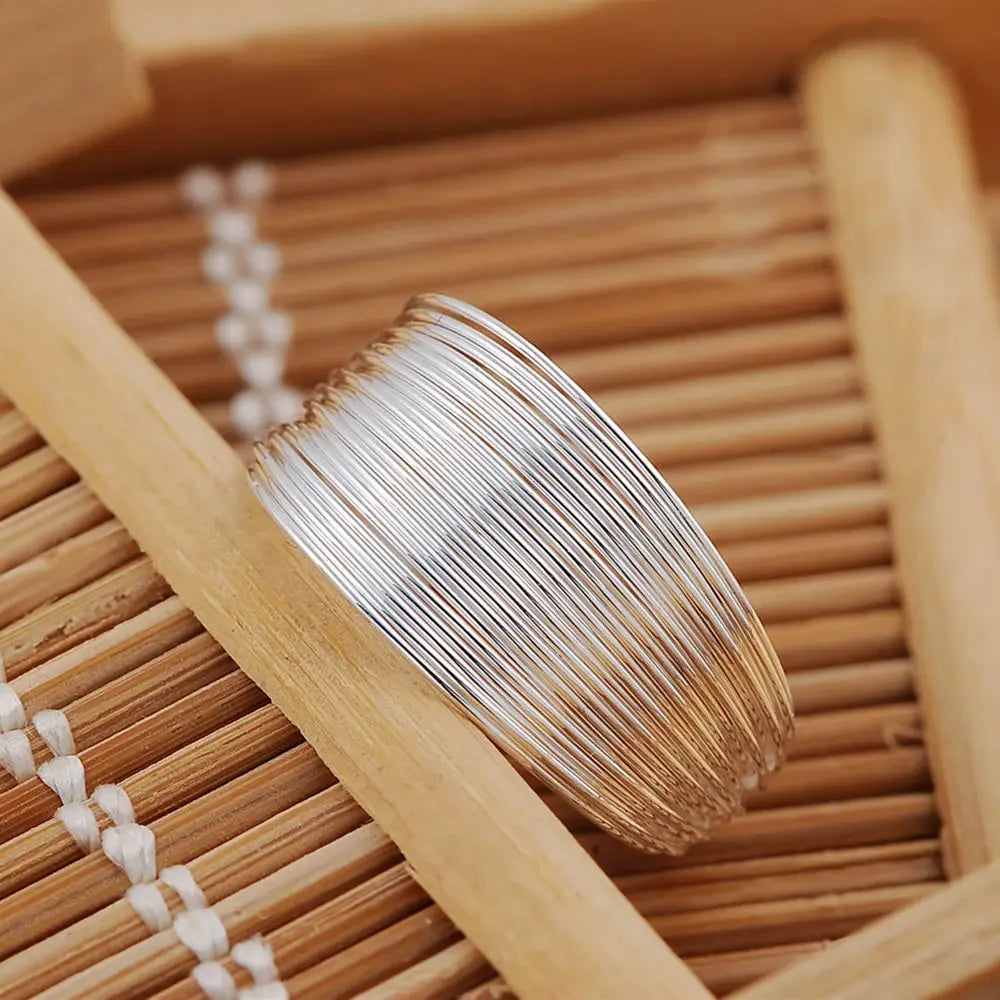 925 Sterling Silver Multi-line Rings For Women adjustable Fashion Wedding Engagement Party Gifts Charm Jewelry high quality Qme