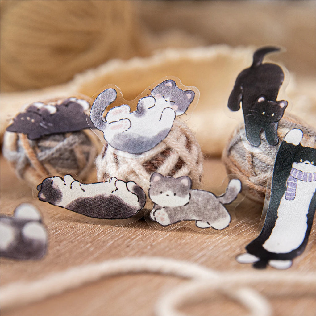 50mm * 2m Cat and Dog Series Kawaii Ins Cute pet Sparkling Sand Washi Tape DIY Scrapbook Aesthetic Masking Tape Qme