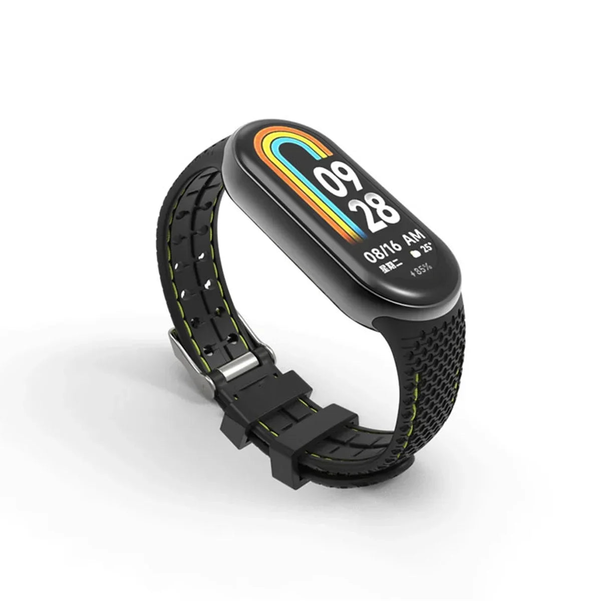 Silicone Strap For Mi Band 8 9 Bracelet Rubber Watchband Replacement Smartwatch Wrist Bracelet Correa For Xiaomi Mi Band 8 Strap Qme Green Mi Band 8