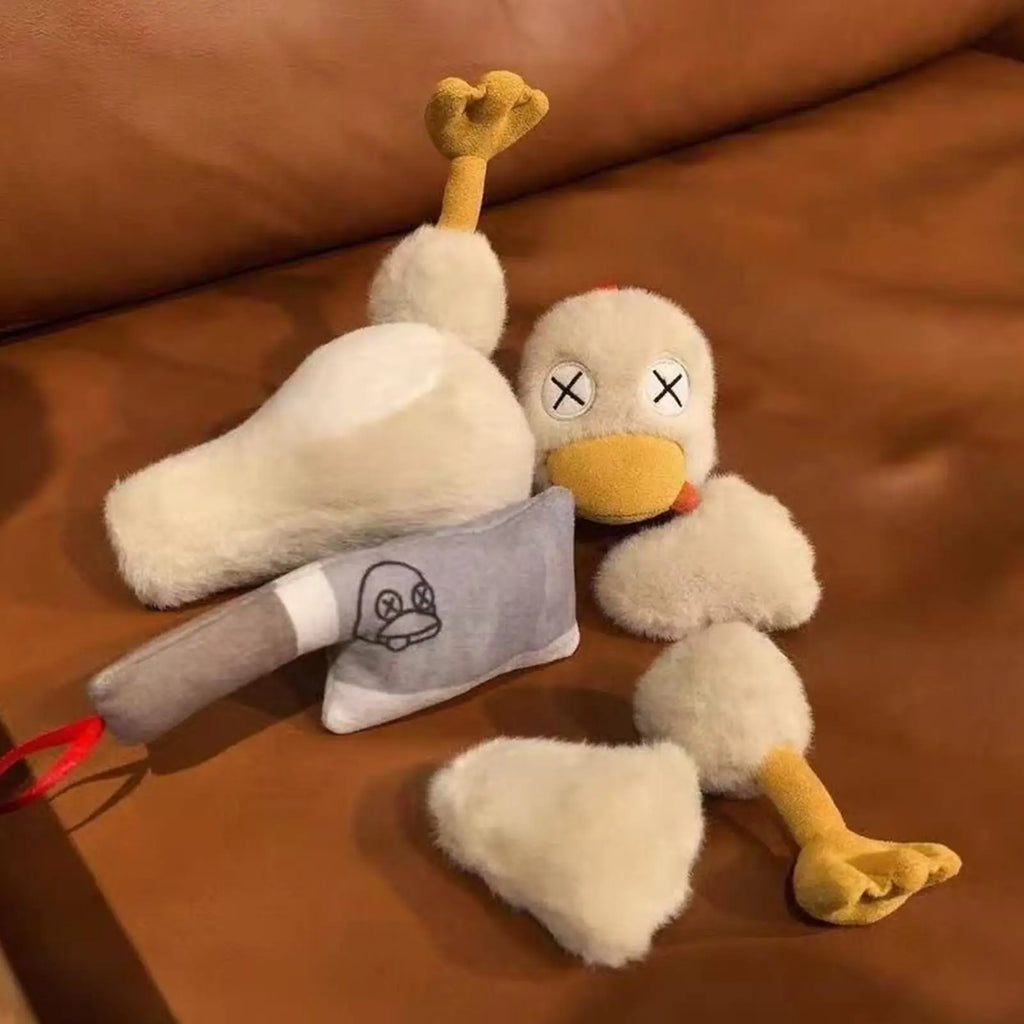 Magnetic Detachable Plush Duck Detachable Cute Stress Relief Fidget Dolls Cartoon Stuffed Animal Doll for Kids Teens Adults Home Qme