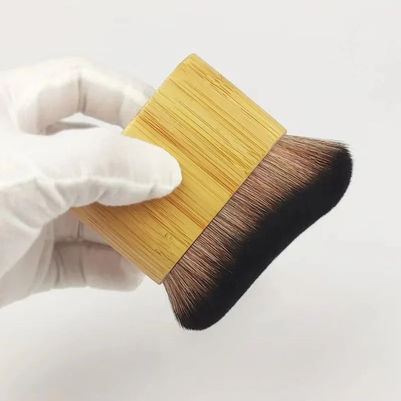 1PC Neck Brush Foundation Makeup Powder Brush Makeup Brushes Makeup Tools Soft Hair Make up Multi-purpose Body Flat Brush Qme