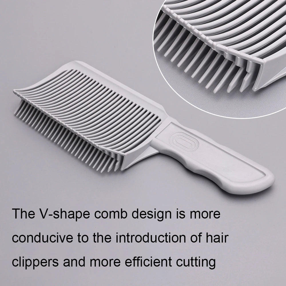 Fading Comb Professional Barber Clipper Blending Flat Hair Cutting Qme