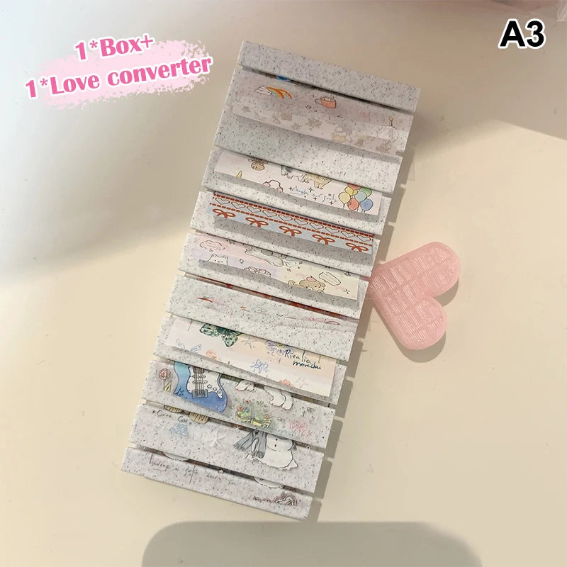 Portable Cartoon Nail Transfer Paper Storage Box Display Stand Qme A3