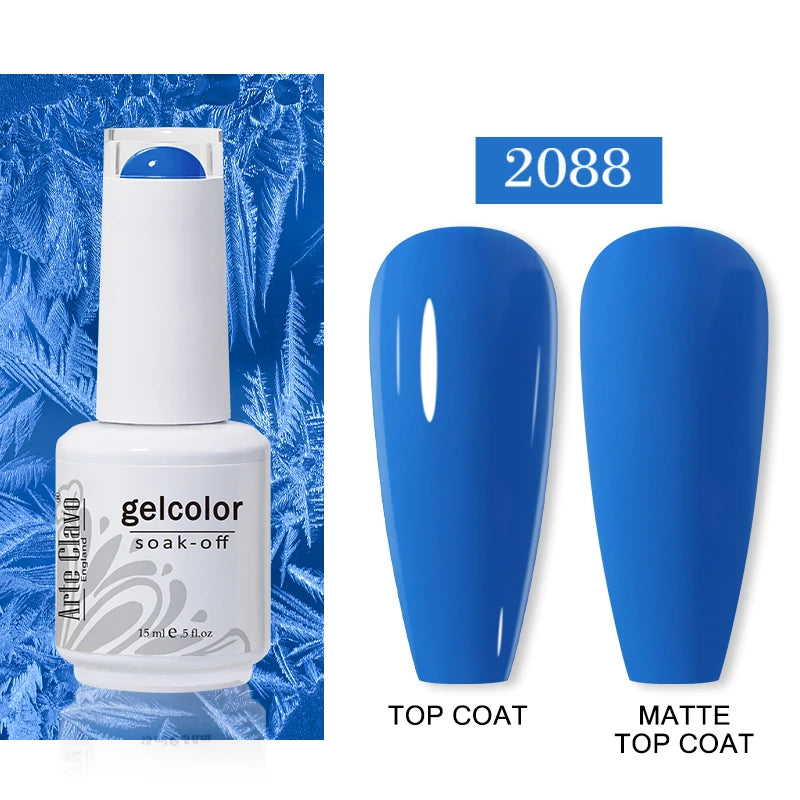 Arte Clavo15ml Gel Nail Polish Art 65 Colors Colorful Soak Off UV