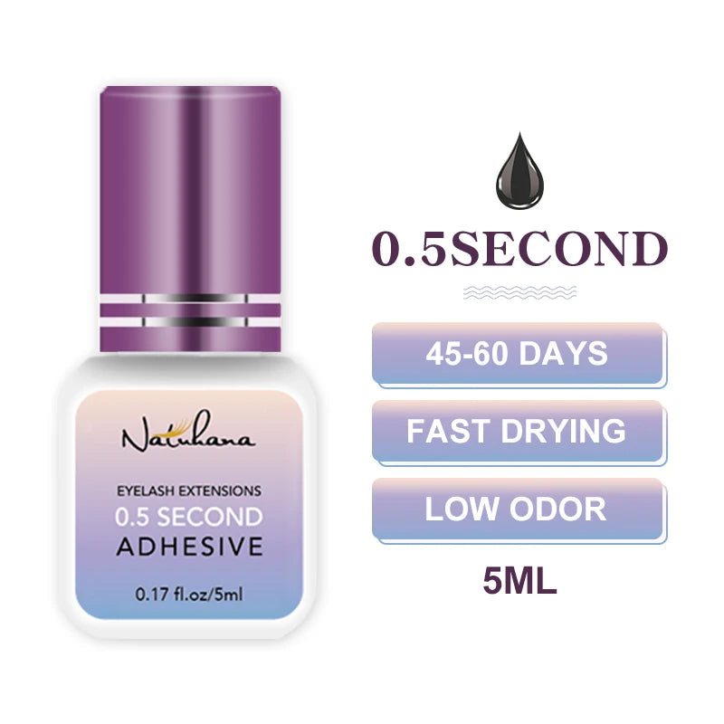 NATUHANA UV GLUE 1S Fast Drying Strong False Eye Lash Adhesive Qme 0.5S Fast Drying