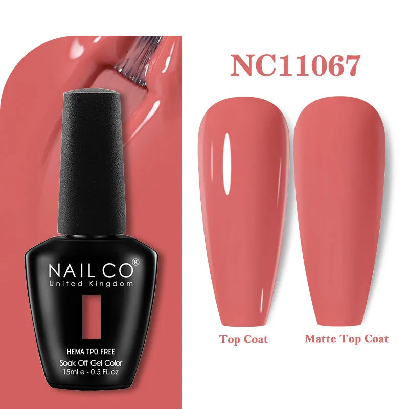 NAILCO Coat Base Gel Nail Polish Nails Art Semi Permanent Lacquer Qme 11067