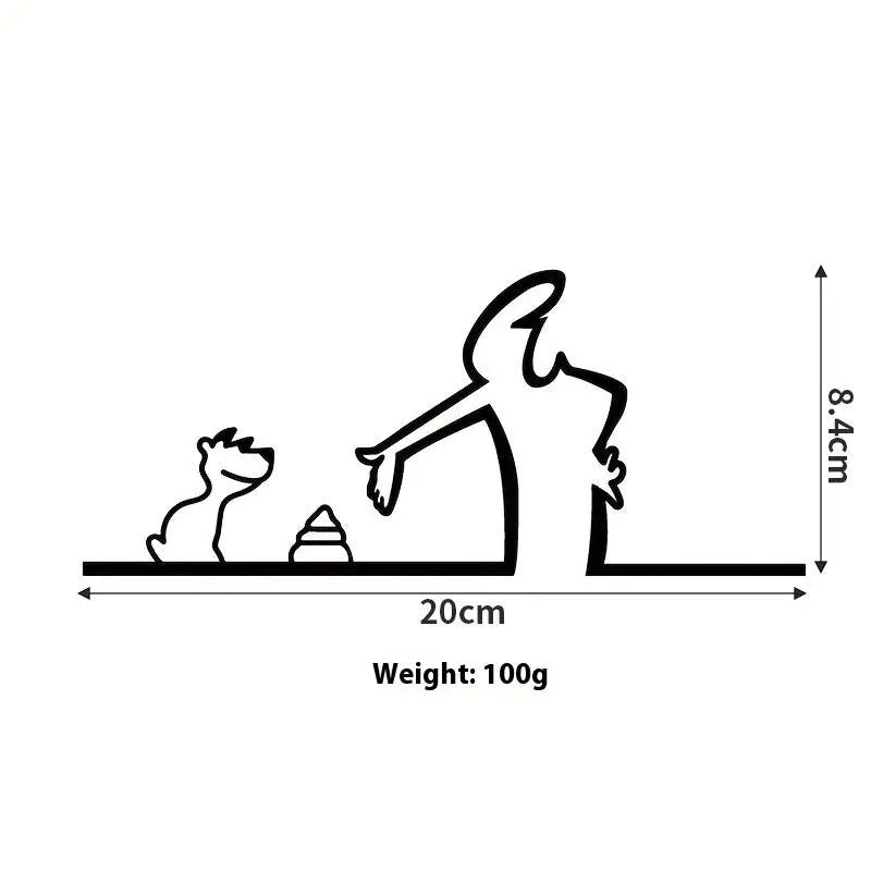 Hang Installation Line Figure Modern Metal Poster Living Room Bedroom Qme A6