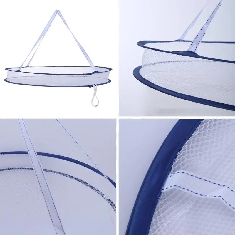 Folding Drying Rack Hanging Clothes Laundry Sweater Basket Dryer Net Qme