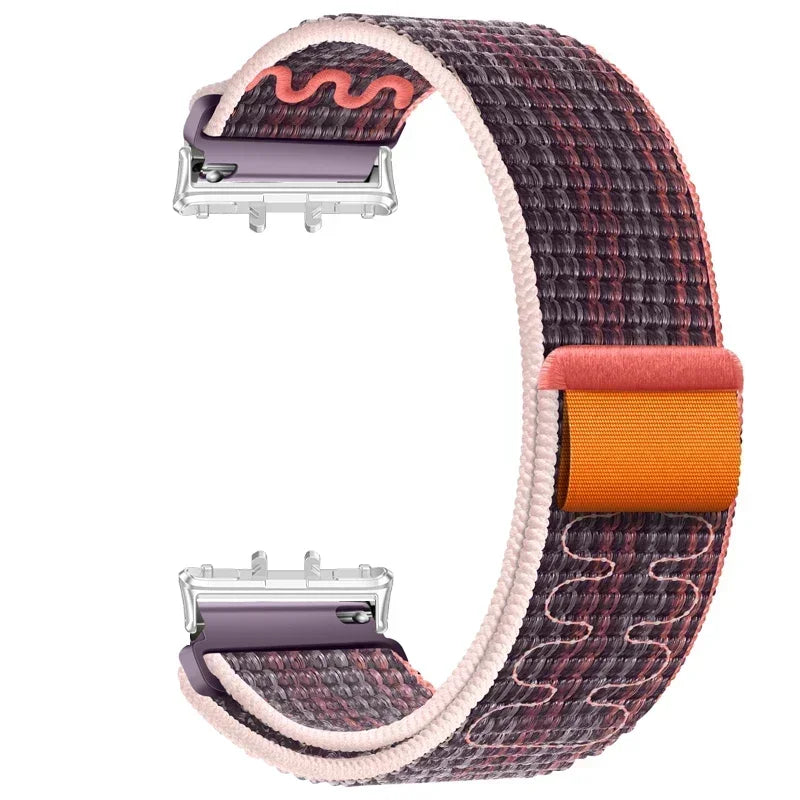 Nylon Loop Strap for Samsung Galaxy Fit 3 Adjustable Elastic Bracelet Watchband for iWatch Samsung Galaxy Fit3 Band Accessories Qme SPu Galaxy Watch Fit 3