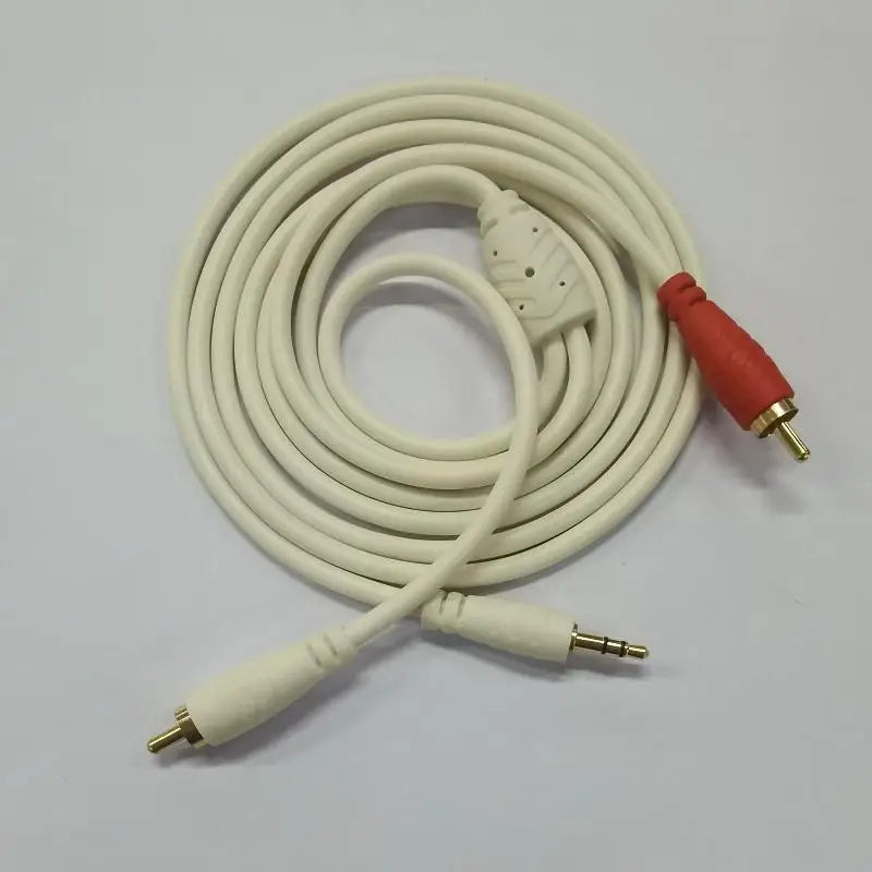 2 RCA Male Audio Cable Gold Plated Wide Compatibility Car Stereo Home Qme