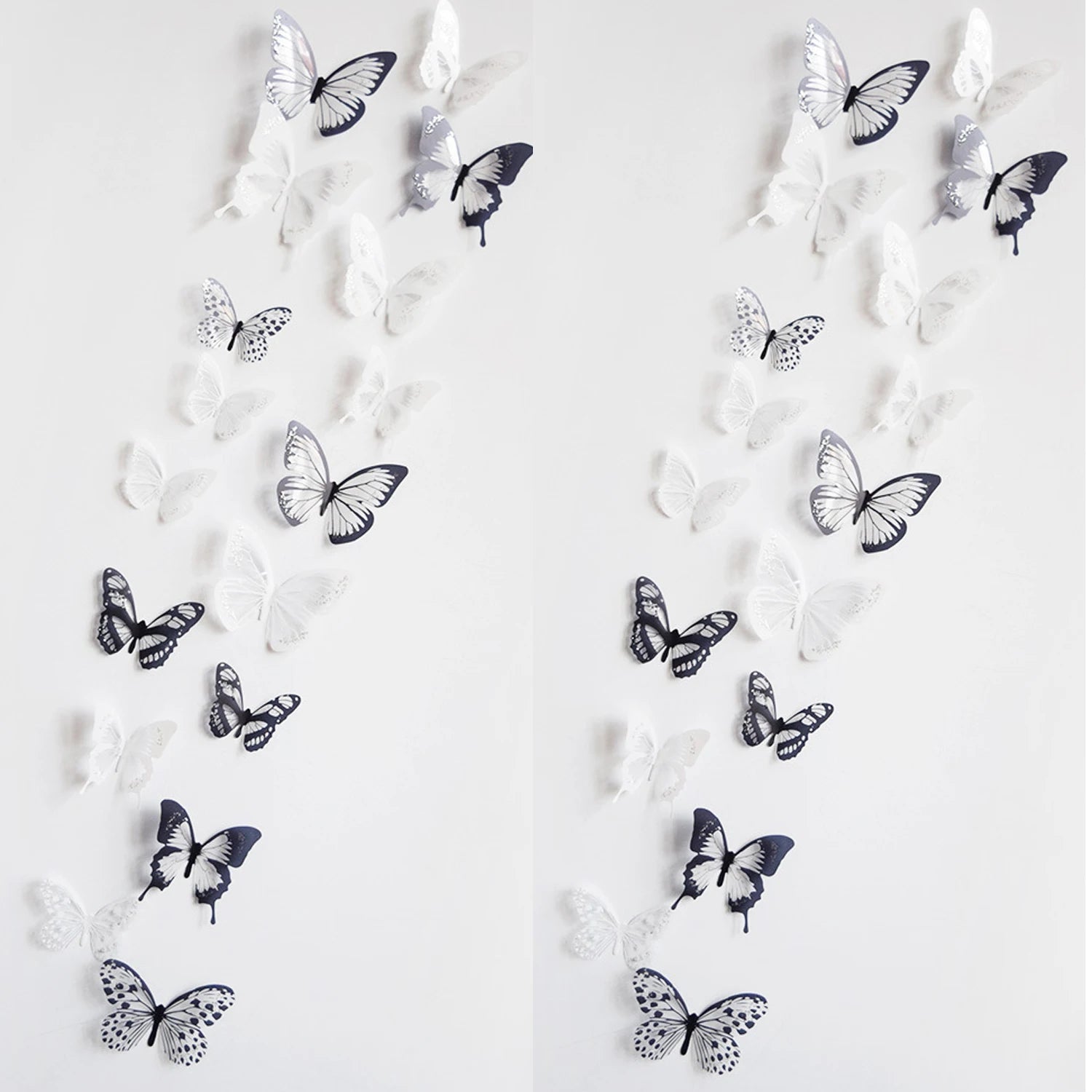 36 Pcs Butterfly Wall Stickers Colorful Vivid 3D Design House DIY Baby Nursery Art Decals Wall Decoration Windows Decor Qme 1 36Pcs