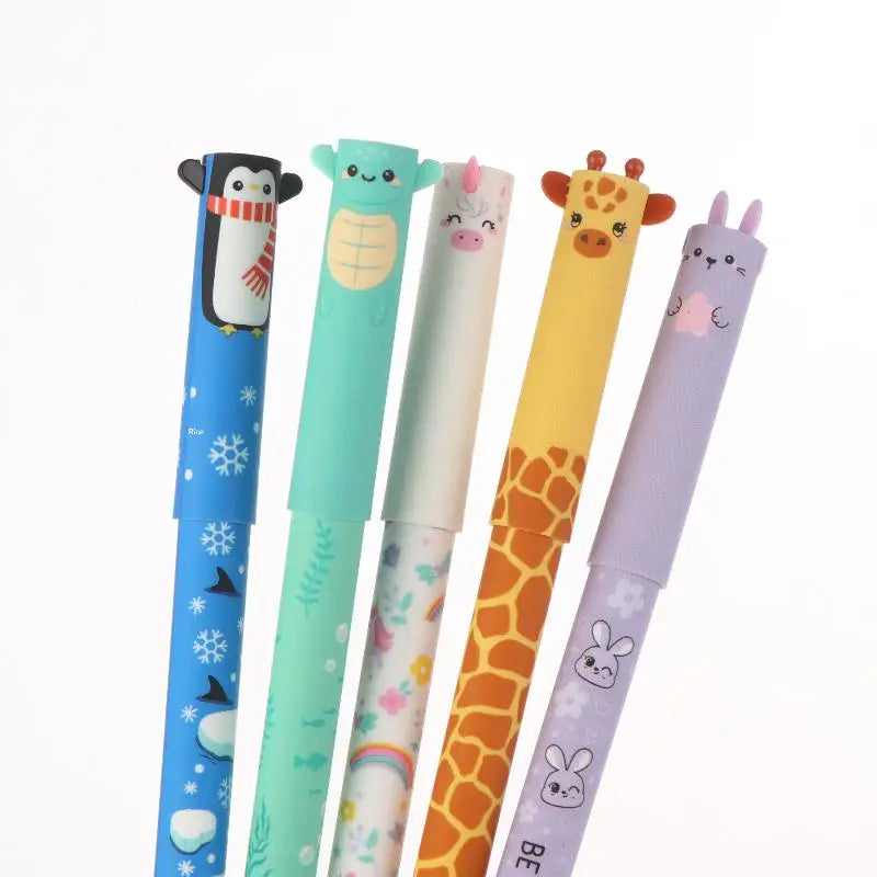 Pen Bee Rabbit Giraffe Colored Core Neutral Cartoon Animals Erasable Qme