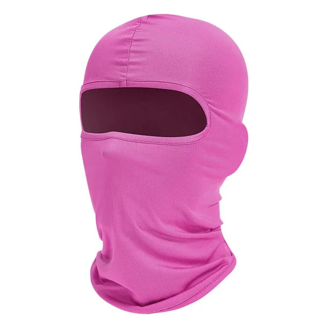 Balaclava Full Face Mask Hiking Cycling Camping Hunting Airsoft Cap Bike Head Cover Summer Men Women Ski Mask Hiking Scarves Qme Rose Red